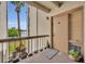 A cozy balcony view with a door and scenic lake view, creating an inviting outdoor space at 574 Orange Dr # 78, Altamonte Springs, FL 32701