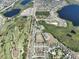 Wide aerial shows homes close to golf course and lakes; combining residential living with recreational amenities at 8016 Sweet Orange Ave, Winter Garden, FL 34787