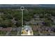 Aerial view displays home location with outlined property in lush green neighborhood setting at 8603 Black Creek Blvd, Orlando, FL 32829