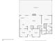 Detailed first-floor plan featuring kitchen, Gathering room, primary bedroom, and screened patio with pool at 8603 Black Creek Blvd, Orlando, FL 32829