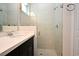 Bathroom with glass shower, vanity, and modern fixtures at 8742 Peachtree Park Ct, Windermere, FL 34786