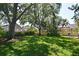 Spacious backyard with lush green grass, mature trees, and ample shade, great for outdoor activities at 9573 Southern Garden Cir, Altamonte Springs, FL 32714