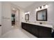 Bright bathroom with double vanities, and modern finishes at 1005 Talon Pl, Winter Springs, FL 32708