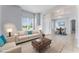 Bright living room showcasing modern furniture, neutral color palette, and natural light at 13606 Summer Rain Dr, Orlando, FL 32828