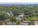 Scenic aerial view of a residential neighborhood nestled among lush trees and distant buildings at 150 Bentley Oaks Blvd, Davenport, FL 33896