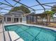 A refreshing pool and screened-in patio offer outdoor enjoyment at 150 Bentley Oaks Blvd, Davenport, FL 33896