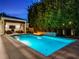 Stunning backyard pool with lush greenery creating a private oasis for relaxation and outdoor enjoyment at 2171 Forrest Rd, Winter Park, FL 32789