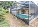 Inviting screened pool area with a spa and ample seating, perfect for relaxation and entertaining at 225 Loma Del Sol Dr, Davenport, FL 33896
