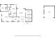 Simple black-and-white floor plan showing the layout of the home and garage at 24 W King St, Orlando, FL 32804