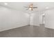 The bedroom includes tile floors and a ceiling fan at 2623 Parsley Dr, Orlando, FL 32837