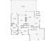 First floor layout featuring living spaces, primary bedroom suite, kitchen, garage and screened in patio at 3020 Zaharias Dr, Orlando, FL 32837