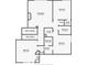 Second floor layout includes bedrooms, bathrooms and living area at 3020 Zaharias Dr, Orlando, FL 32837