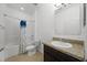 Bright bathroom features a tub/shower combination and granite countertop at 3753 Apopka Ridge Cir, Apopka, FL 32703