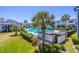 An exterior view of a beautiful community pool area at 4117 S Semoran Blvd # 17, Orlando, FL 32822