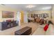 Spacious basement featuring a music room setup, perfect for entertainment and relaxation at 4232 Spring Ln, Lakeland, FL 33811