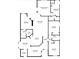Detailed floor plan showcasing the layout of the home with labeled rooms and dimensions at 428 Orista Dr, Davenport, FL 33897