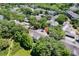 Aerial view shows condos surrounded by mature trees and landscaping at 4340 S Kirkman Rd # 901, Orlando, FL 32811