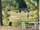 A view of golfers on the golf course with golf carts at 715 Troon Cir, Davenport, FL 33897
