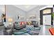 Cozy living room with comfortable seating, stylish decor, and a bright open entryway at 715 Troon Cir, Davenport, FL 33897