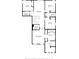 Upstairs floor plan with dimensions for the bedrooms, bathrooms, walk-in closet and laundry room at 8778 Peachtree Park Ct, Windermere, FL 34786