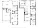 Detailed floor plan showcasing the layout of a two-story house with labeled rooms and dimensions at 8778 Peachtree Park Ct, Windermere, FL 34786