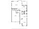 Detailed floor plan showcasing the layout of the house, including the kitchen, living room, bedrooms, and bathrooms at 8778 Peachtree Park Ct, Windermere, FL 34786