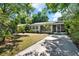 Landscaped front yard leads to a charming one-story home featuring a screened in porch at 108 S Glenwood Ave, Orlando, FL 32803