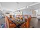 Dining room with seating for ten at 11734 Lake Willis Dr, Orlando, FL 32821