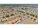 Picturesque aerial view showing homes with pools and manicured landscaping in a residential neighborhood at 119 Hypolita Ave, Davenport, FL 33897