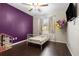 Bedroom with a single bed, a ceiling fan and a window at 121 Edgewater Cir, Sanford, FL 32773