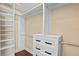 Custom closet with built-in shelving and drawers for optimal storage and organization at 1333 W Yale St, Orlando, FL 32804