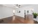 Open-concept living room showcasing hardwood floors and open access to the kitchen at 1333 W Yale St, Orlando, FL 32804