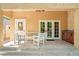 Covered patio with seating, wet bar, and French doors at 1333 W Yale St, Orlando, FL 32804