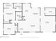Detailed floor plan showcasing the layout of the home, including bedrooms, bathrooms, kitchen, living room, and garage at 219 Stribling Dr, Auburndale, FL 33823