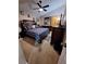 Comfortable bedroom featuring a ceiling fan, and carpet flooring at 2979 Cool Breeze Cir, St Cloud, FL 34769