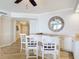 Built in wet bar with seating for three at 4071 S Atlantic Ave # 803, New Smyrna Beach, FL 32169