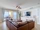 Relaxing living room with comfy couch and great ocean views at 4071 S Atlantic Ave # 803, New Smyrna Beach, FL 32169