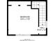 Floorplan view of the upper floor featuring a bedroom and small hallway at 4805 Okeefe St, Orlando, FL 32808