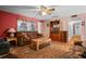 Inviting living room with ceiling fan, slider doors, and ample seating for guests at 5709 Breskin Dr, Orlando, FL 32839