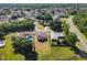 Aerial view of a single-Gathering home on a neatly kept lot in a residential neighborhood at 602 Milan Dr, Kissimmee, FL 34758