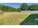 View of a big yard with a green lawn and partial fencing on a sunny day at 602 Milan Dr, Kissimmee, FL 34758