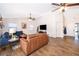 Comfortable living area with stylish furnishings, abundant natural light, and an open layout perfect for relaxation and entertainment at 659 N Endeavour Dr, Winter Springs, FL 32708