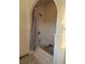Bright bathroom featuring tub and shower with stylish curtain at 910 Alameda St, Orlando, FL 32804