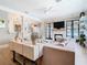 Comfortable living room with a sleek fireplace and neutral color palette at 2614 Parkland Dr, Winter Park, FL 32789