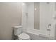 Modern bathroom featuring tiled shower and tub combination with sleek fixtures at 14501 Grove Resort Ave # 1441, Winter Garden, FL 34787