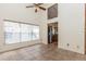 Bright dining area featuring high ceilings, tile flooring, and large windows offering ample natural light at 212 Hound Run Pl, Casselberry, FL 32707