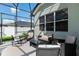 Relaxing covered patio area with plush seating, ideal for outdoor gatherings and leisure at 690 Cascading Creek Ln, Winter Garden, FL 34787