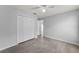 This bedroom has a ceiling fan and closet at 1111 Brielle Ct, Oviedo, FL 32765