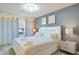 Comfortable bedroom with a king-size bed, bedside lamps, and neutral decor at 1624 Tropical Palms Cir, Kissimmee, FL 34747