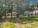 Expansive backyard featuring manicured lawn, screened enclosure and mature trees offering ample shade at 2147 Whitfield Ln, Orlando, FL 32835